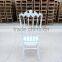 wood white wedding chair in banquet