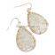 CRYSTAL BEADED TEARDROP EARRINGS