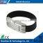 2015 China custom cheap usb flash drive bracelets