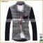 2016 custom high quality plaid latest shirts for men pictures made in China