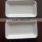 Disposable plastic food serving trays