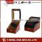 Handmade, wood and velvet material, automatic winding box&case, watch display 2+3 watches