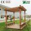 outdoor wood plastic composite pergola used balcony/ gazebo/tunnel