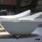 Oval bathtub free standing sitting bath tub,acrylic solid surface bathtub