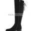 OLZ30 2015 new arrival szie 35- 42,size 40 one of top ten long boots with bowknot and low heel for women winter collection