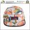 custom floral all over print 5 panel hats and caps
