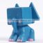 Cute bule cartoon Elephant shape kids plastic money box,Customized animal shape kids plastic money box China Manufacturer
