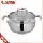 Apple shape nostick stainless steel cookware set