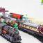 Small train tracks playsets long electric rail car simulation model of large children's toys