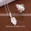 2015 925 sterling silver necklace and ring african jewelry sets