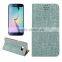 Galaxy S6 Edge Bling Leather Wallet Cover
