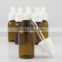 Packaging cosmetics amber glass bottle with dropper 30ml