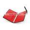 a5 a4 a6 pu leather custom loose leaf notebook for women in with red color inside for women
