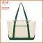 Natural Color Large Cotton Canvas Tote Bag With Custom Logo
