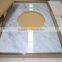 Polished italian carrara white marble countertop, Vanity top