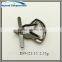 Plain shoes buckle neutral style brush gun metal plated with iron fixing legs