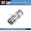 High working pressure air fittings brass equal cross push infittings one touch fitting matel fitting