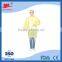 Non Woven White/Blue/Red/Green/Yellow disposable Lab Coat With Hook and Loop