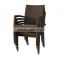 Garden furniture of rattan KD square table / stackable outdoor chair