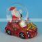2016 new christmas ornaments,resin water globe with santa claus in the car                        
                                                Quality Choice