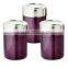 Coloured Canister Set Lacquered.