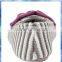 grey and cream stripe knitted Ballet Slippers for women