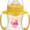 Baby Feeding Bottle with handle and liquid silicone Nipple For Baby Bottle