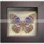 Shabby Chi Glass Printing Wooden Framed With Butterfly