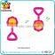 Lovely plastic music instrumental baby rattles nipple infant toys