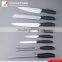 8 pcs forged pom handle kitchen knife set with wooden block