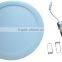Singapore 12W,Dia180mmxH20mm,Slim Profile Flat LED Panel Fixture, Aperture Round Emergency Commercial LED Panel Light