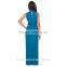 2016 Hot Selling Slim Sleeveless Ruffled Long Dress Graceful Knotted Maxi Dresses MK-KF5100