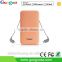 Guoguo 2016 New Design Ultra ThinTravel 5000mAh Portable Power Bank with cable