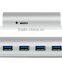 Hi-Speed Aluminum 4 port usb 3.0 hub from usb hub suppliers with Led Light