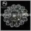Good quality NK028 metal flower lead free metal shank rhinestone buttons