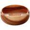 Antique design cheap natural bamboo healthy wood salad bowl wholesale