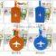 Soft PVC luggage tags with various colors or shape