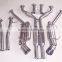 DUAL 4.5" BURNT TIP STAINLESS RACING CATBACK EXHAUST SYSTEM FOR 350Z Z33/G35 V35
