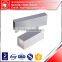 Silver white brush aluminum square tube