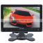 Super slim touch button Vehicle Car display 7 / 9 inch lcd quad lcd monitor