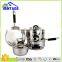 12 pieces straight shape stainless steel pot and pan sets/cookware set/saucepan and casserole and frypan with glass lid