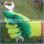BSSAFETY Yellow cotton knitted latex coated safety equipment work gloves