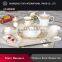 Golden decoration tableware bone china dinner set