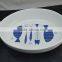 wholesale porcelain plate, bowl ,mug and spoon for hotel ,blue and white porcelain plates for restaurant