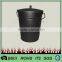 Most popular excellent quality black pvc latex coal bucket with lid