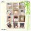 makeup tools colored layer drawer mirror wooden box