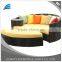 Large Daybed Outdoor Rattan Round Chaise Lounge Set