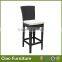 contemporary bar stools/PE rattan wicker bar chair