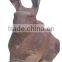 Cast Iron Vivid Metal Rabbit Statue