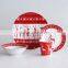 16pcs porcelain dinner set for Christmas